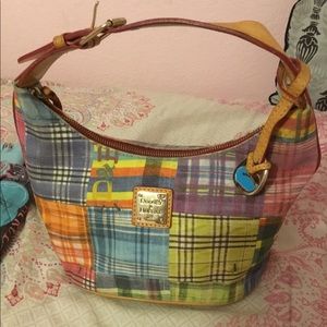 Vintage Cotton Madras Dooney & Bourke handbag